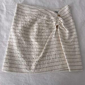 Zara linen mini skirt